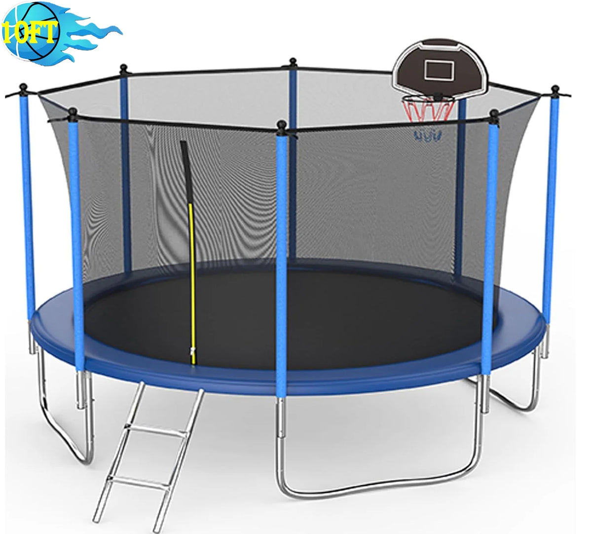 12FT Round Trampoline with Enclosure Net O986171