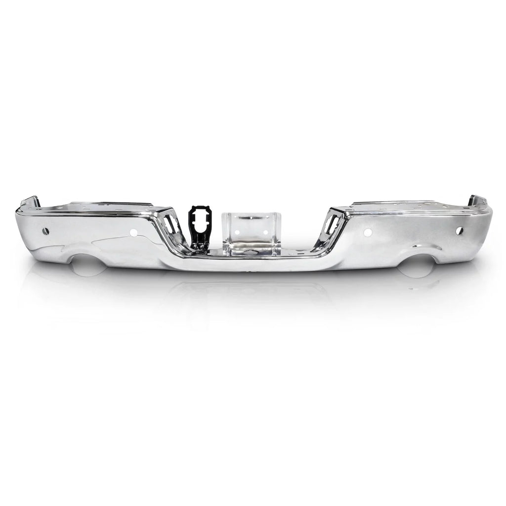 Chrome Rear Bumper Black Step with Dual Exhaust & Rear Parking Assist Sensor Q51475