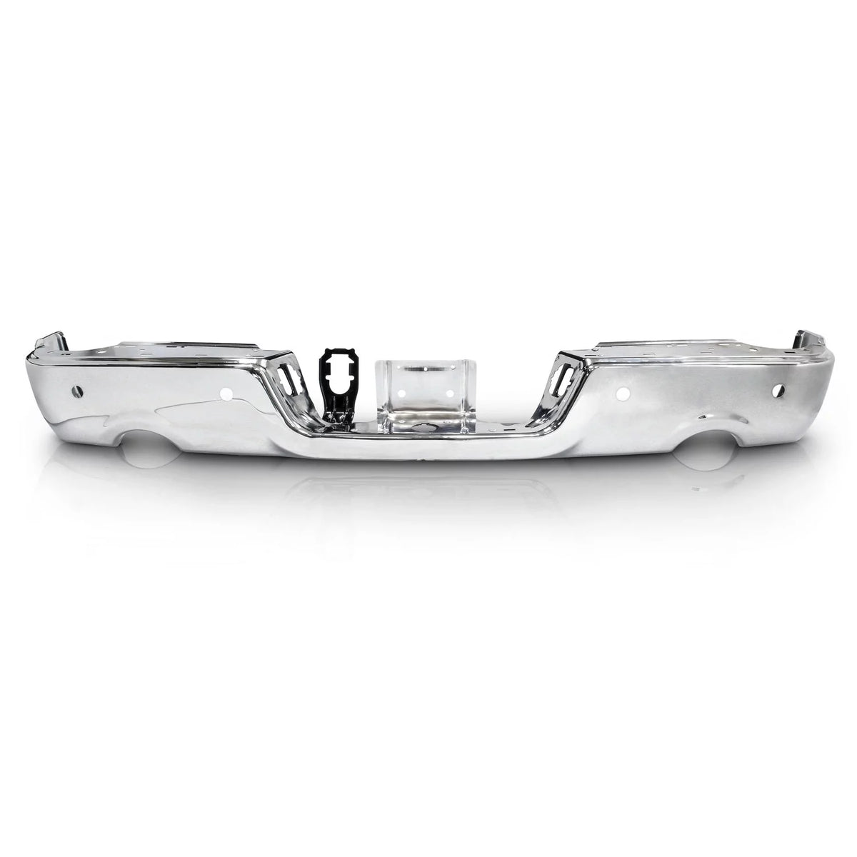 Chrome Rear Bumper Black Step with Dual Exhaust & Rear Parking Assist Sensor Q51475