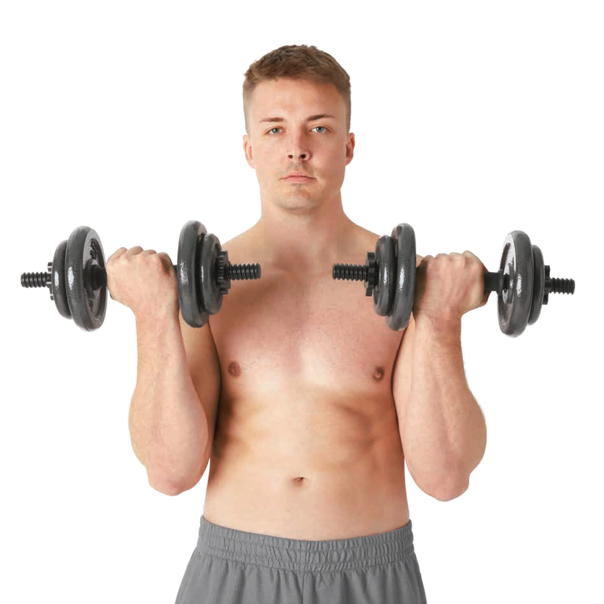 40lb Adjustable Cast Iron Dumbbell Set U13124