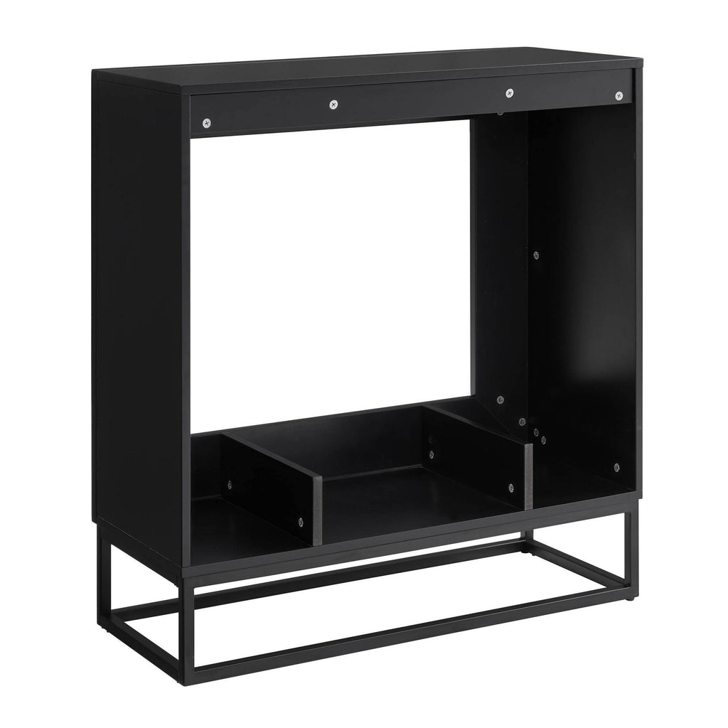 Contemporary Electric Fireplace - Black N413392