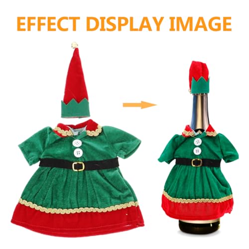 Christmas Wine Bottle Covers with Hats S1574