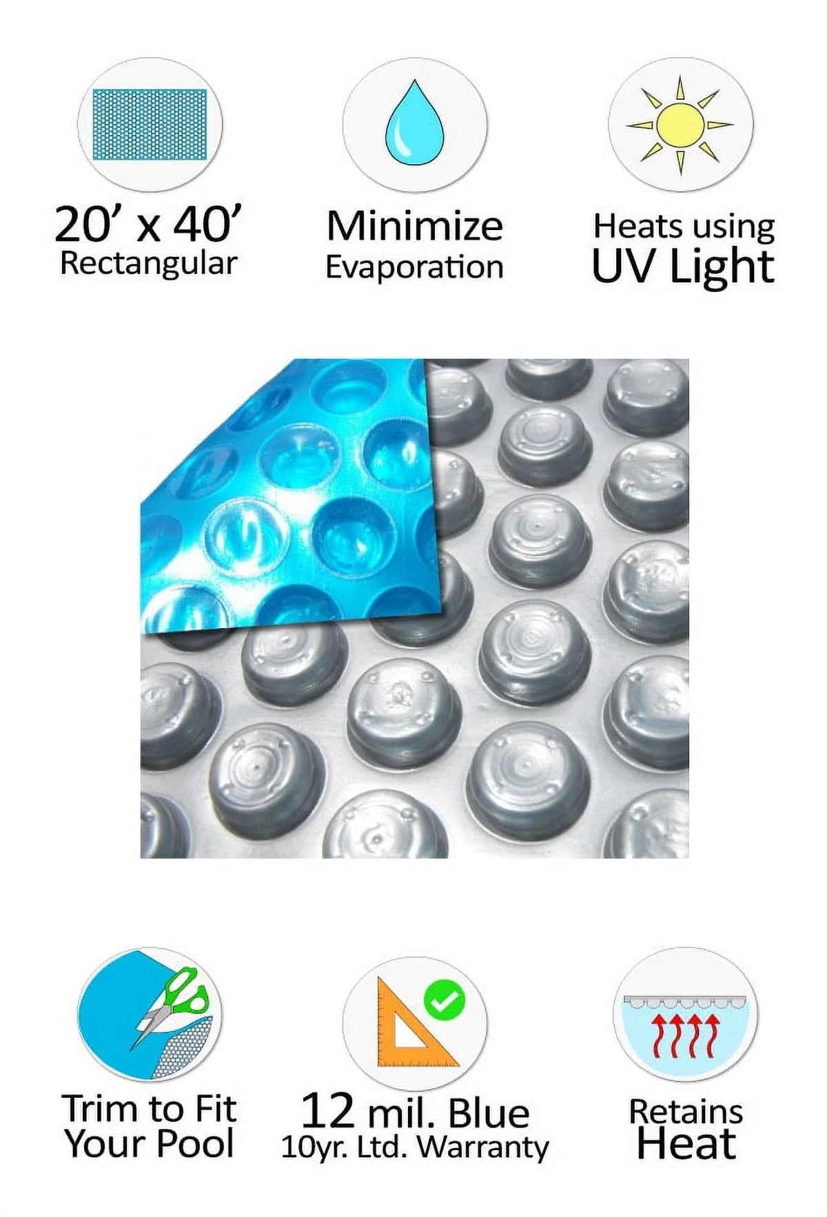12 Mil Rectangle Solar Cover E143861