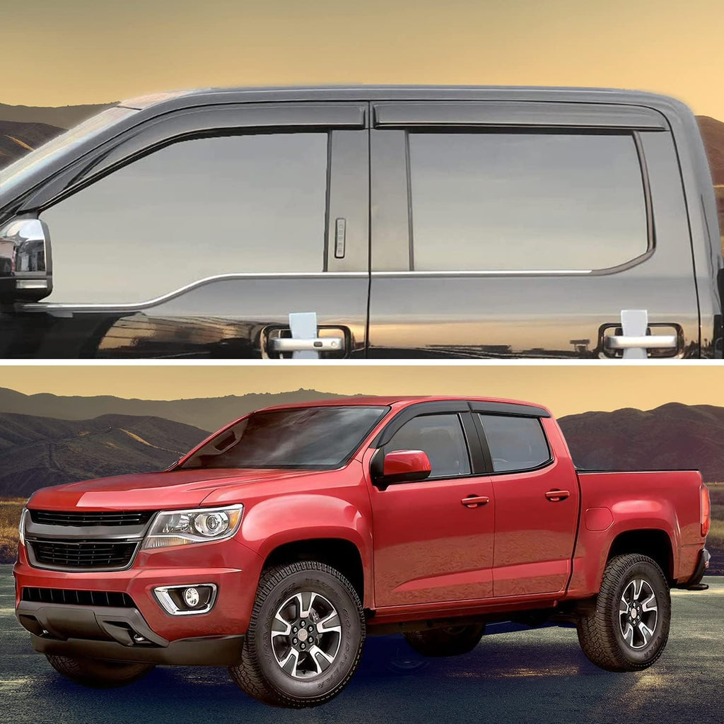 Dark Smoke 4-Piece Side Window Deflectors W789