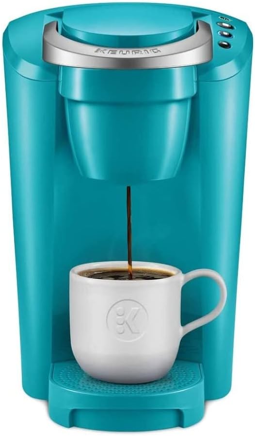 Single-Serve K-Cup Pod Coffee Maker, 36 ounces, Turquoise R773