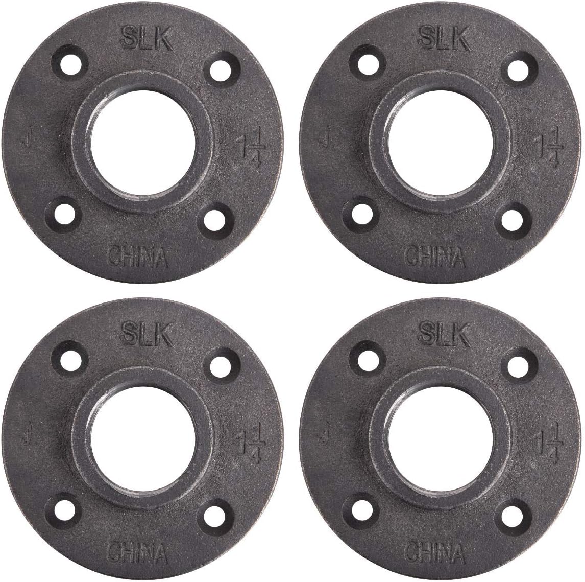 1-1/4 Malleable Cast Iron Floor Flange 4 Pack Q32636