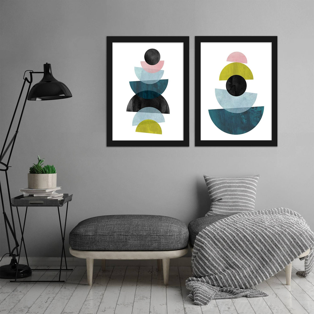 Black Framed Print Set M380