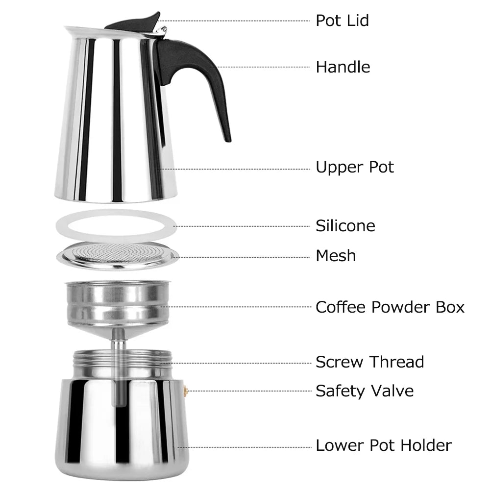 Stainless Steel Electric Coffee Maker Q33065