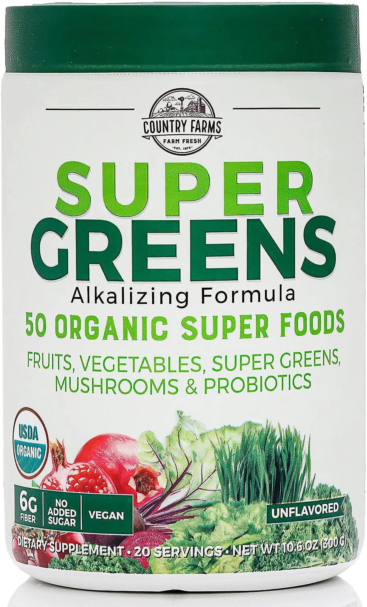 50 Organic Super Foods Drink Mix, 20 Servings, 10.6 Oz, 2 Packs K434045