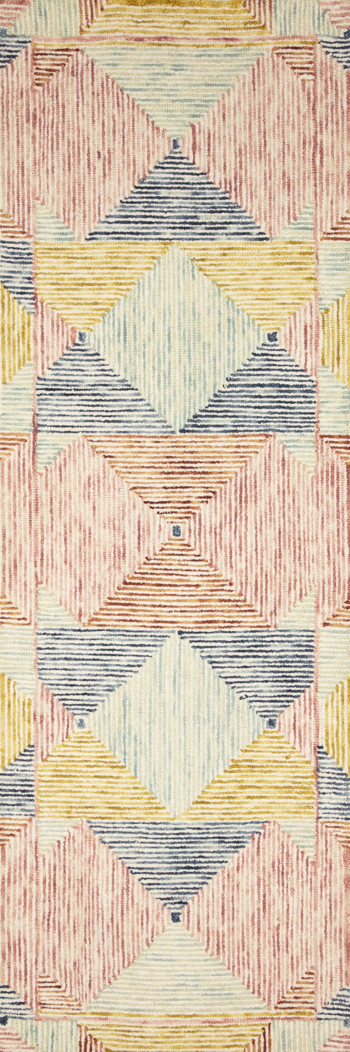 Ivory Multi Geometric Area Rug F299955