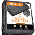 Heavy Duty Mesh Tarp 10’ x 14’ Black W7245