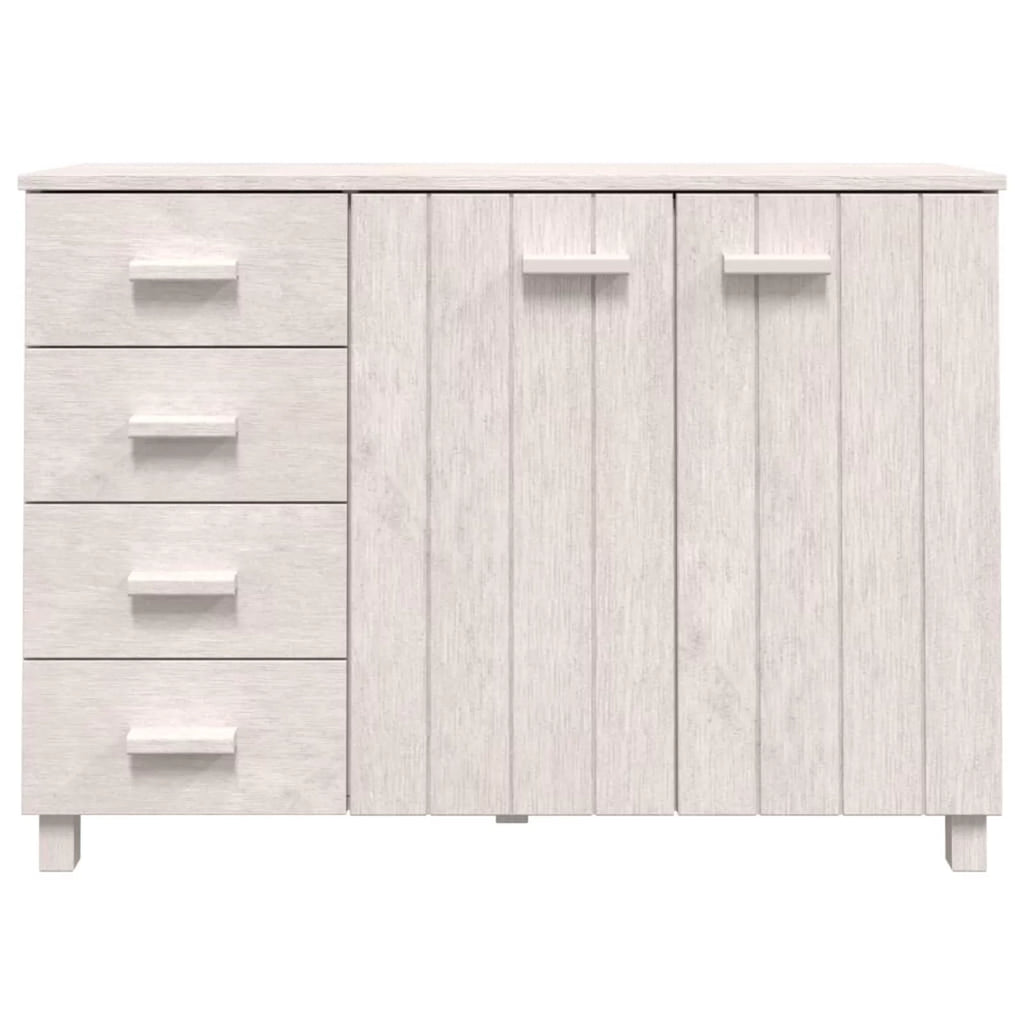 White Solid Wood Pine Sideboard T121690
