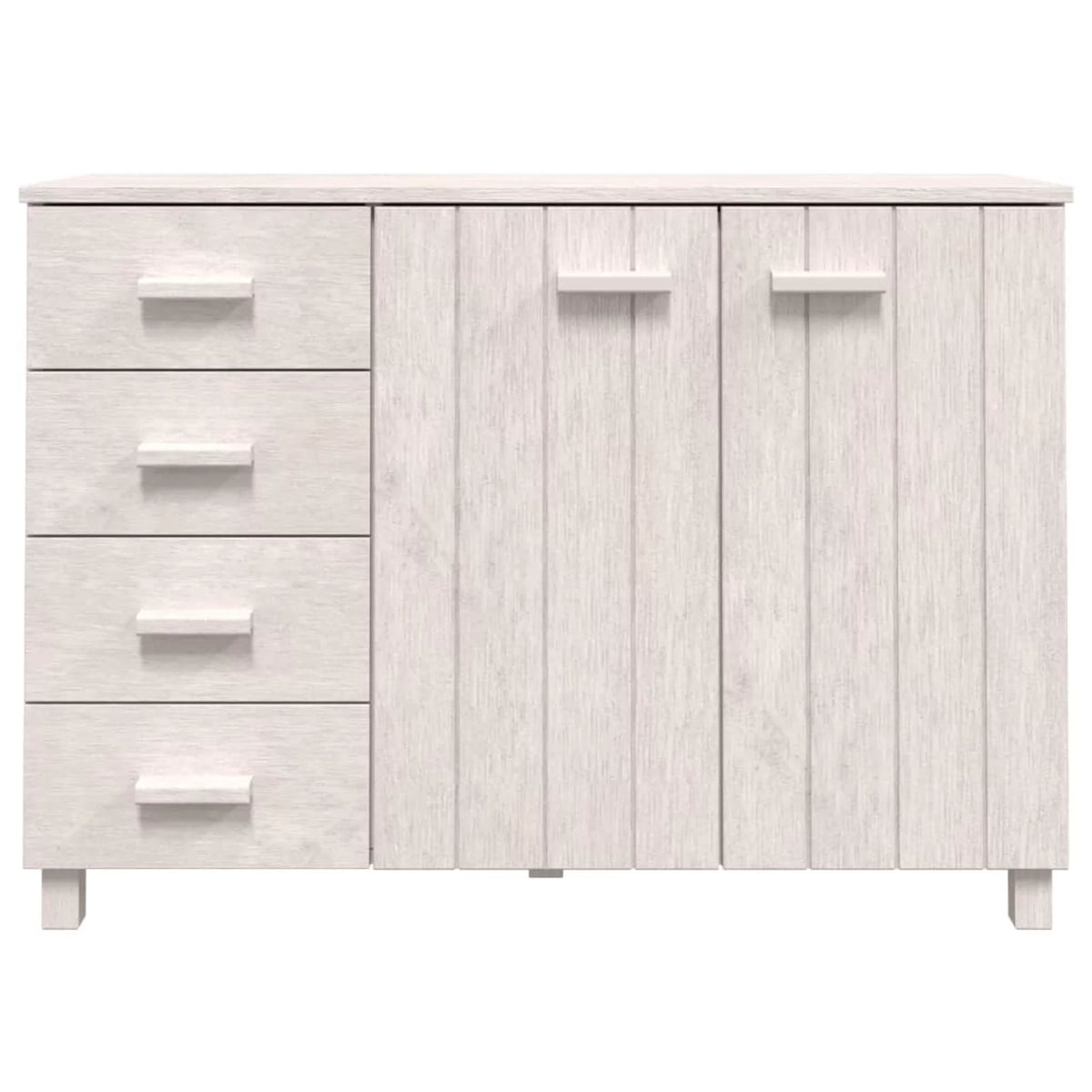 White Solid Wood Pine Sideboard T121690