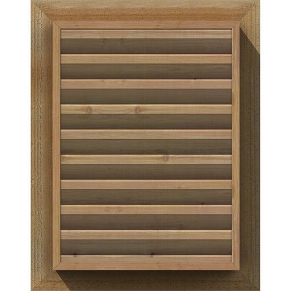 Vertical Gable Vent Unfinished Functional Rough Q14465