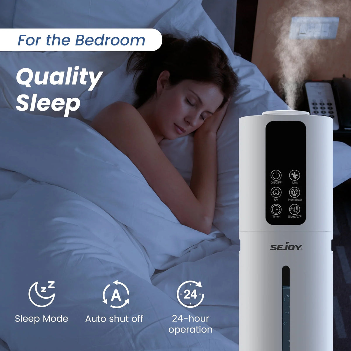 8L Top Fill Ultrasonic Floor Humidifier C57794