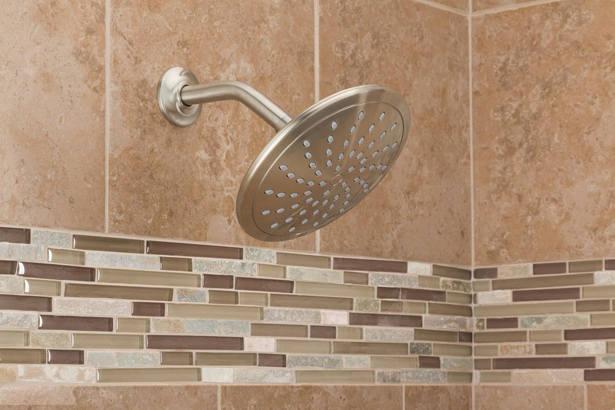 Brushed Nickel Round Rainshower Showerhead, Pack of 2 K69839