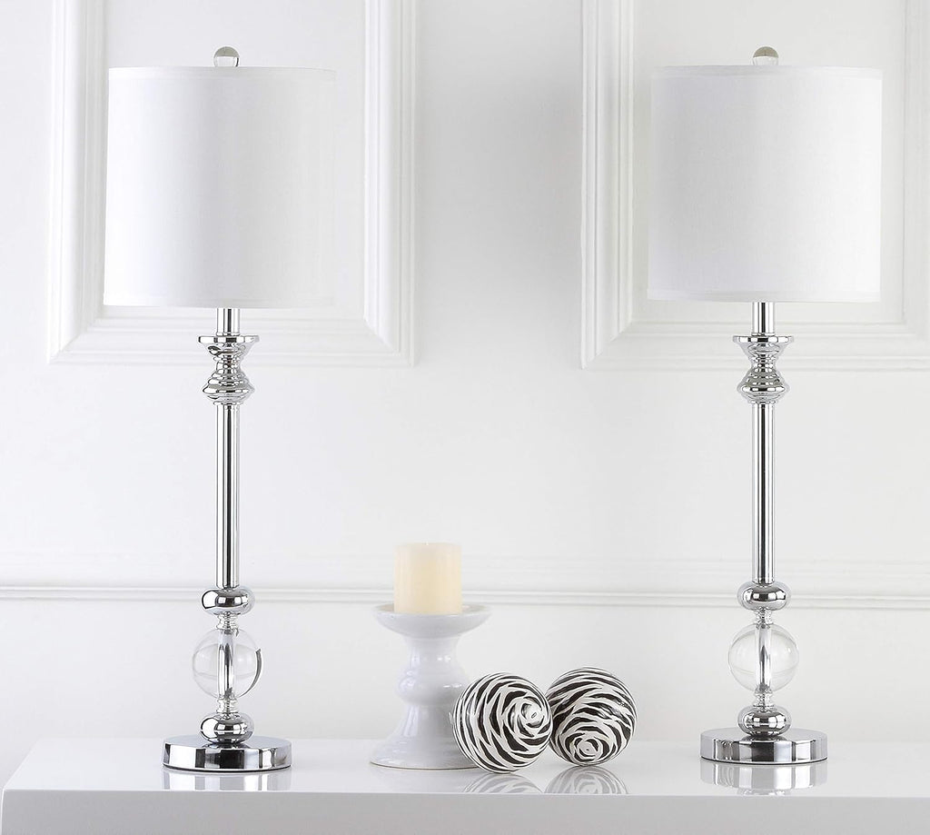Crystal Candlestick 31-inch Table Lamp Set of 2 O77631