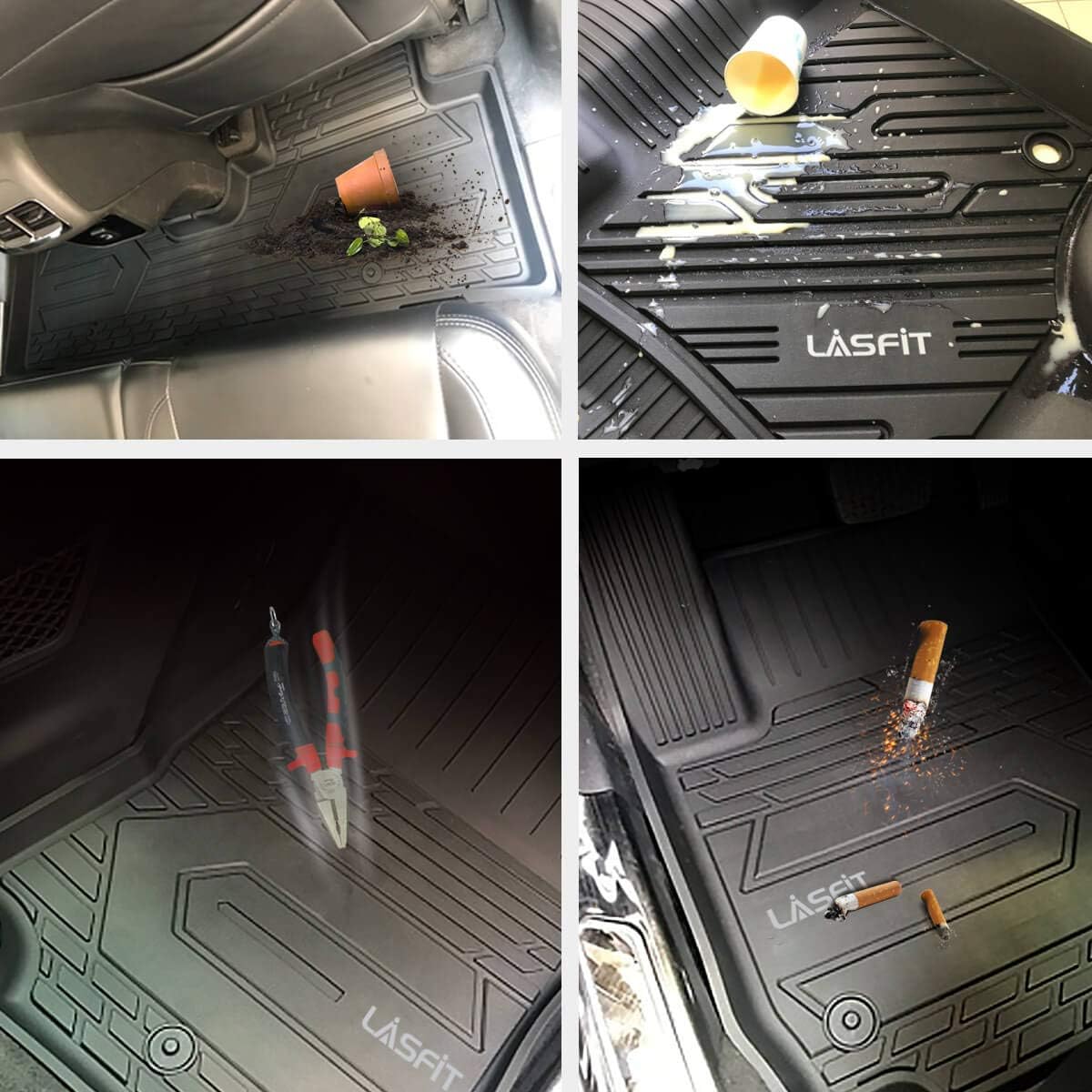 Ford Ranger SuperCrew Cab Front & Rear TPE Floor Liners M72093