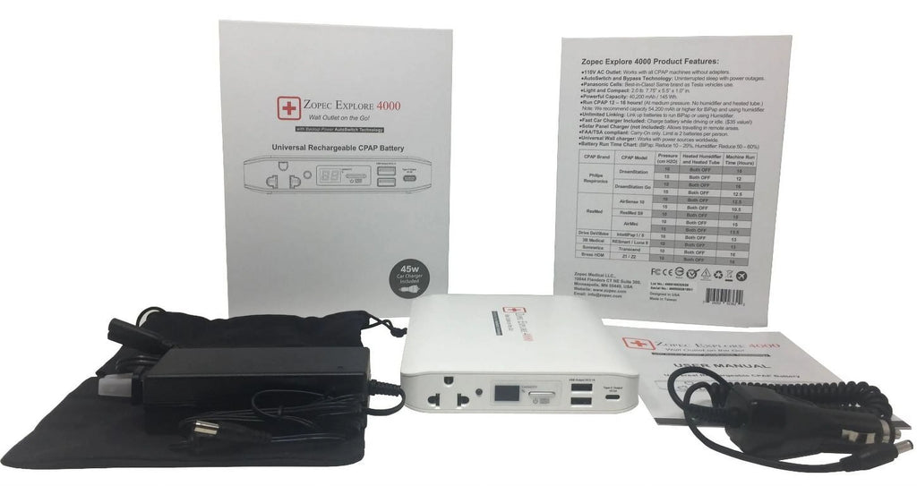 Travel CPAP Battery with Car Charger S63611
