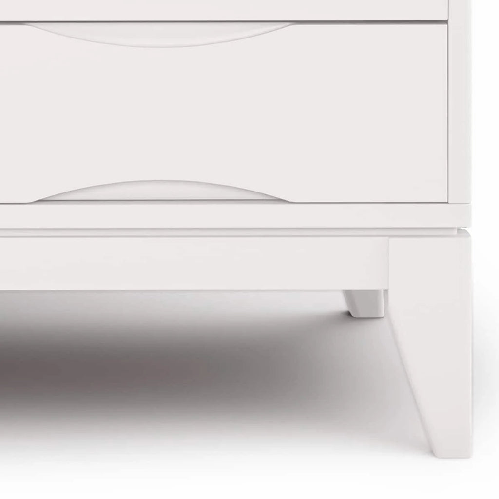 White 60 inch Wide Solid Hardwood TV Media Stand G2466