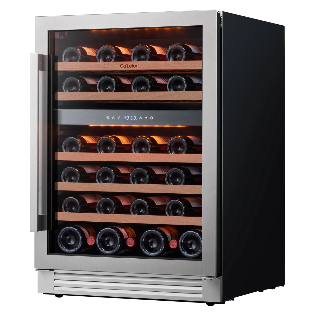 24 Inch 46 Bottle Dual Zone Wine Cooler Refrigerator H377553