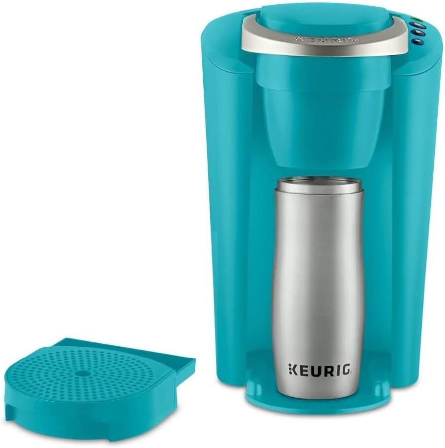 Single-Serve K-Cup Pod Coffee Maker, 36 ounces, Turquoise R773