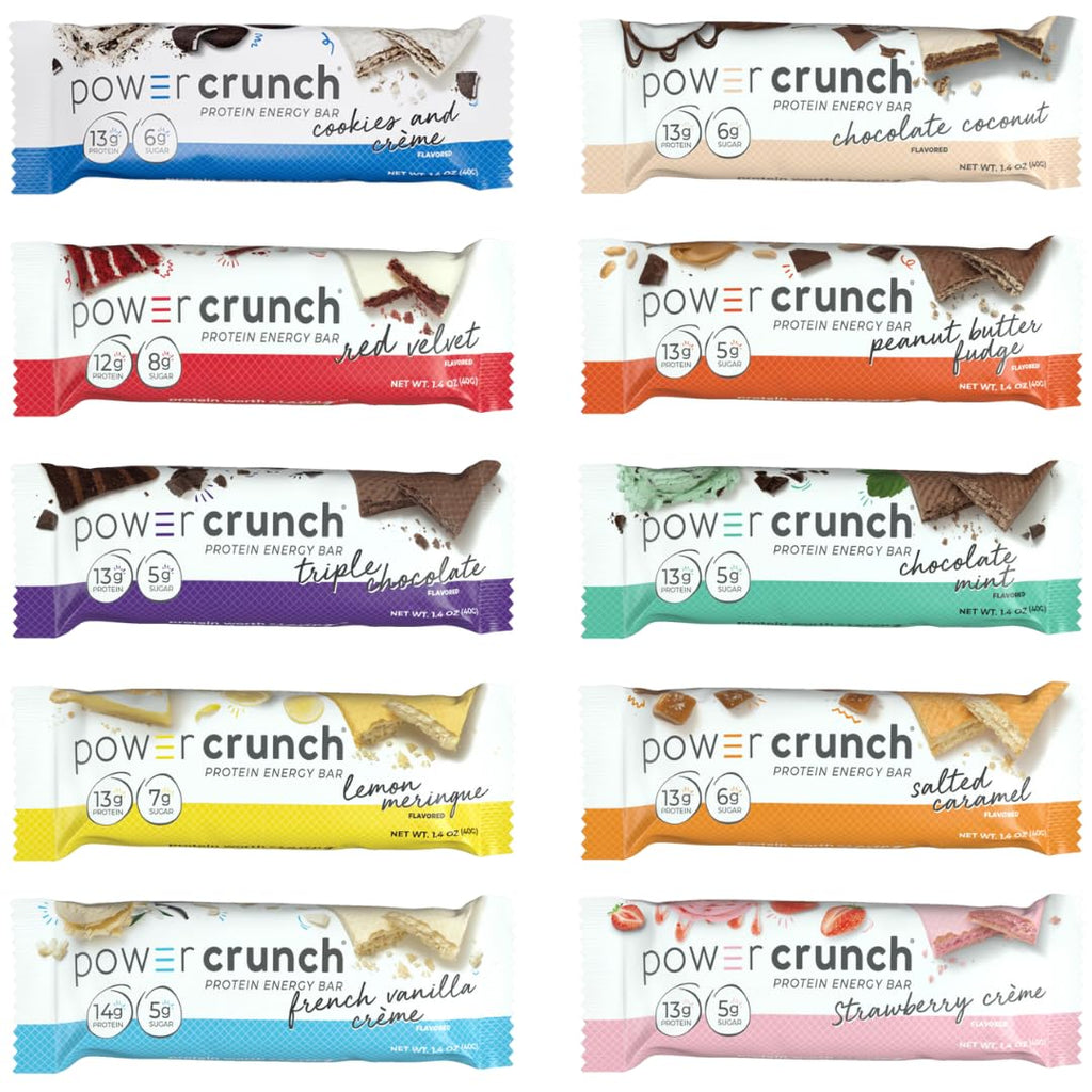 10 Count Variety Sampler Pack Whey Protein Bars O932