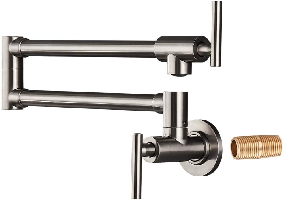 Black Brass Pot Filler Faucet F6534