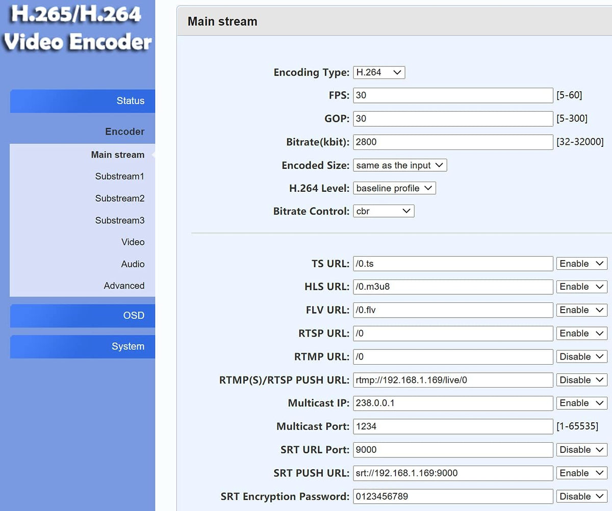 H.265 H.264 HDMI Video Encoder HDMI to IP Streamer A5116