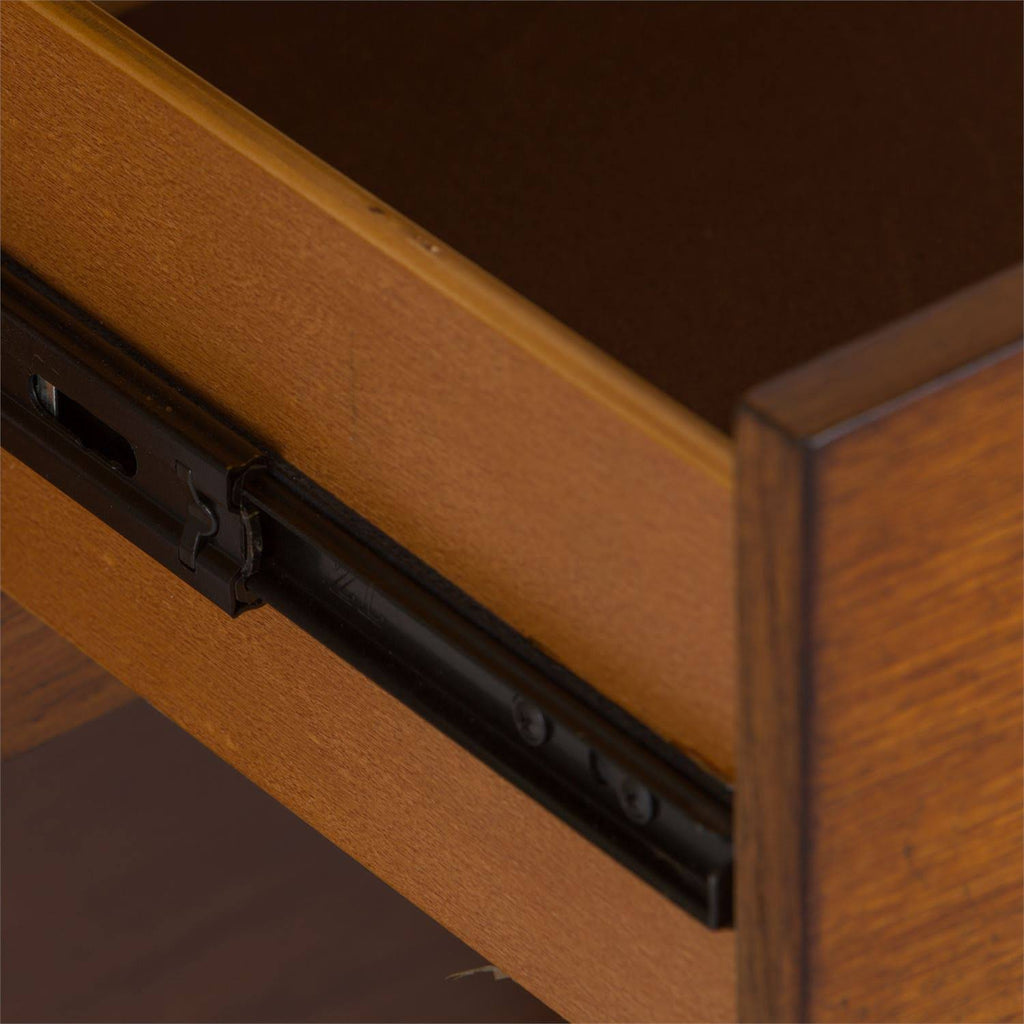 Twin Panel Bed in Aged Oak R986963