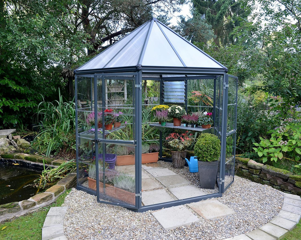7' x 8' x 9' Gray Greenhouse I722792