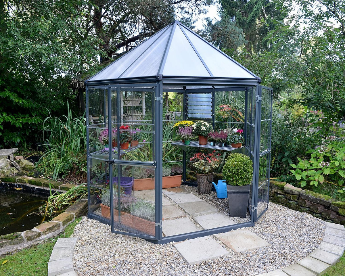 7' x 8' x 9' Gray Greenhouse I722792