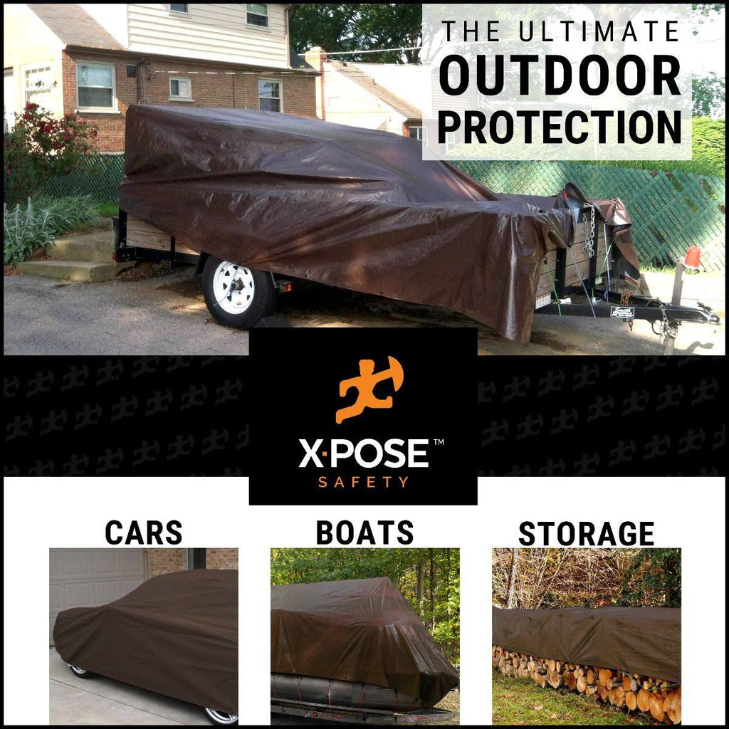 Heavy Duty Brown Poly Tarps 10 x 20 Case of 3 G775723