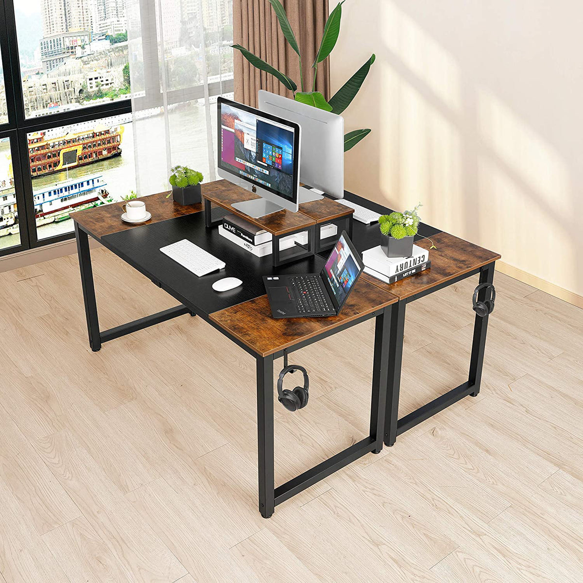 Computer Desk with Monitor Stand U9930