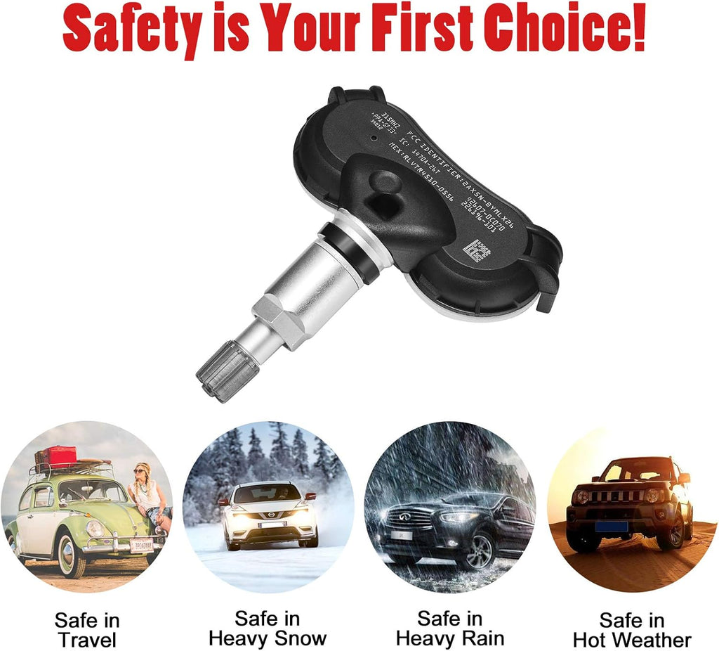 TPMS Sensor 315Mhz Programmed Tire Pressure Sensor Pack of 2 E297731