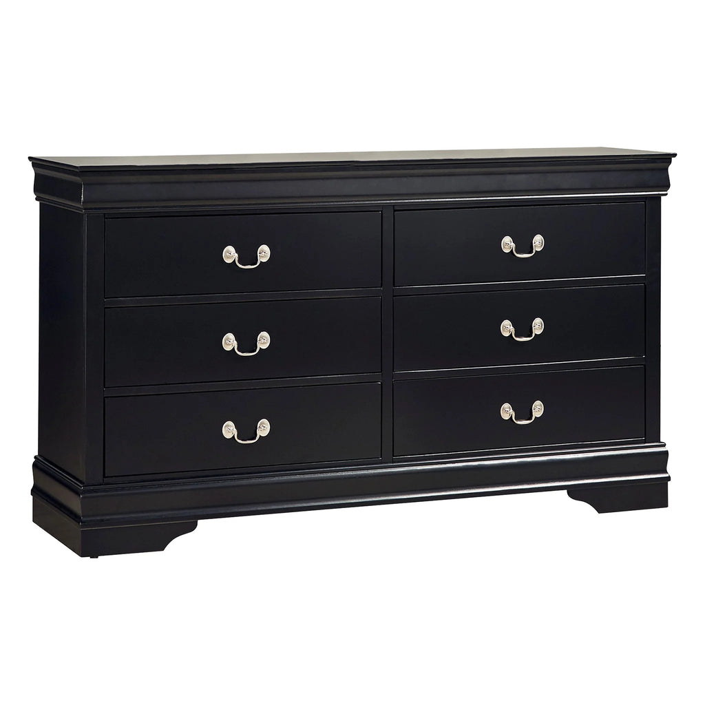 Black 6 Drawer Dresser A404346