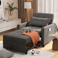Light Gray Convertible Sofa Bed S7557