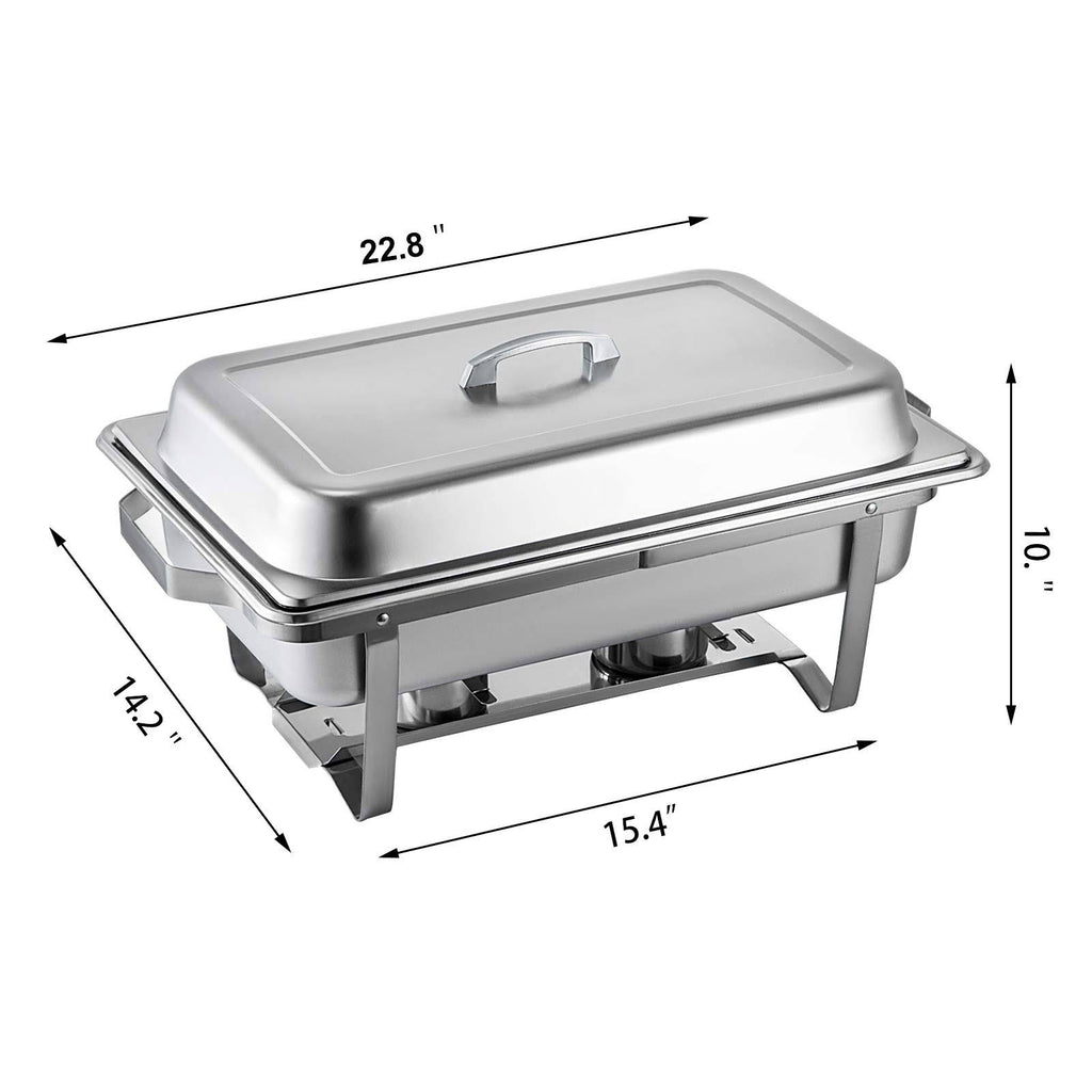 8 Quart Stainless Steel Full Size Chafing Dish Set B409123