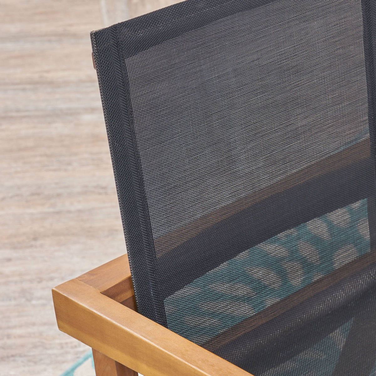 Acacia Wood and Mesh Dining Chairs (Set of 2) T378064