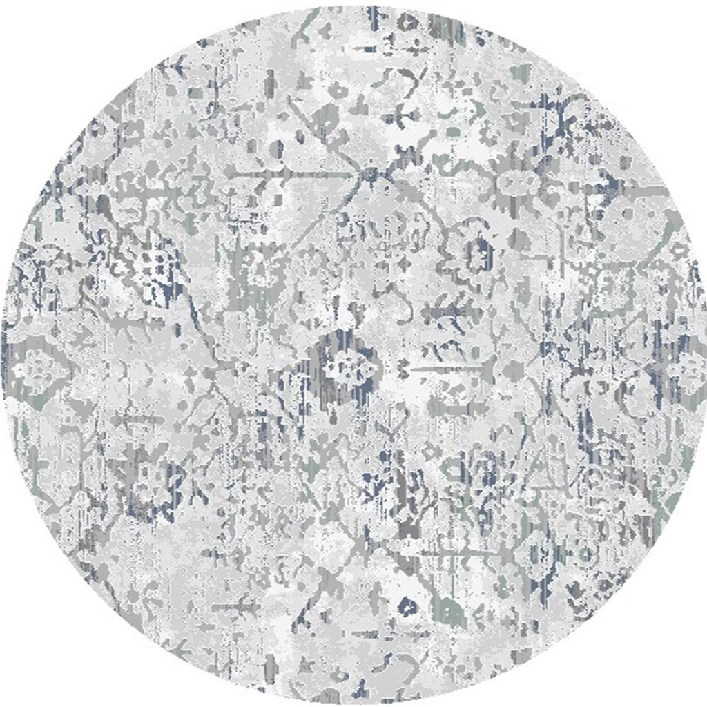 5'3" Round Multi Area Rug Z4413