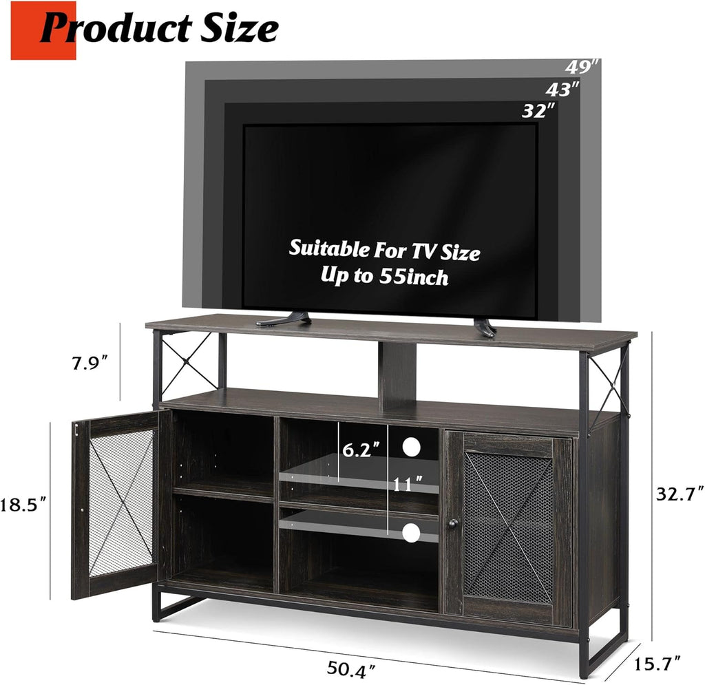 55 inch TV Stand with Storage Cabinet G2530