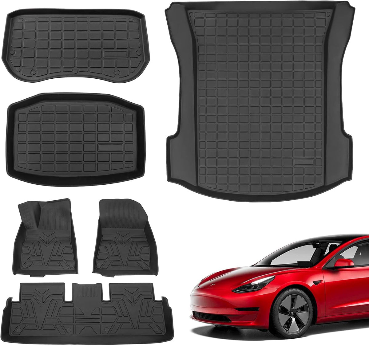 TPE Cargo Liner Trunk Mat for Tesla Model 3 O652