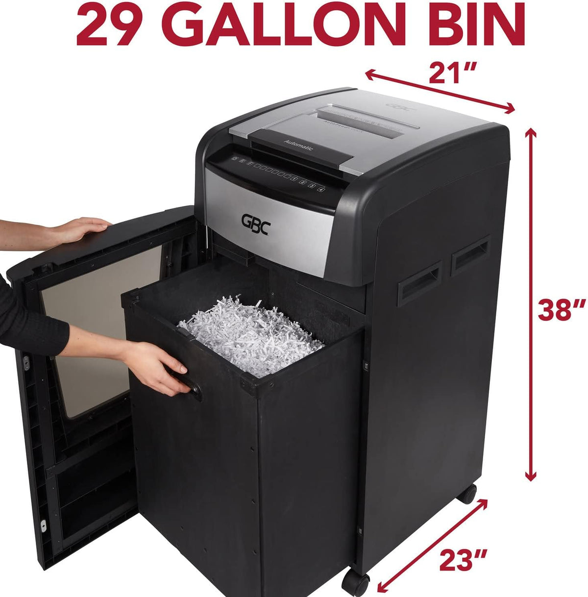 600 Sheet Capacity Micro-Cut Paper Shredder M67311