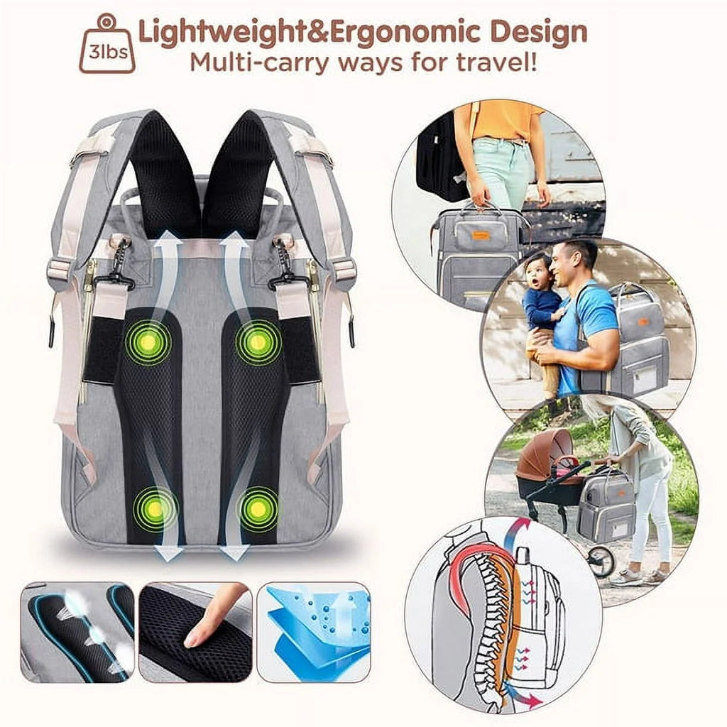 Waterproof Changing Station Backpack Diaper Bag K241