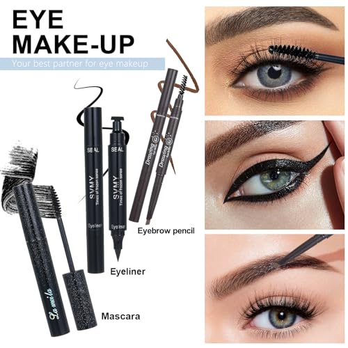 18 Color Eyeshadow Palette Foundation Lipstick Eyebrow Pencil Makeup Kit L67652