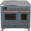 Blue Grey Induction Range with Electric Oven H110123
