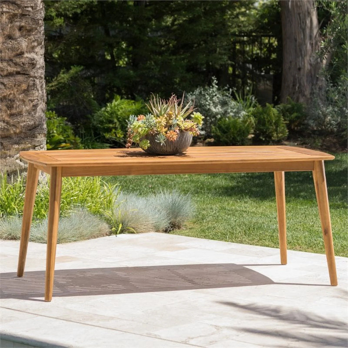 71" Wooden Patio Dining Table K261