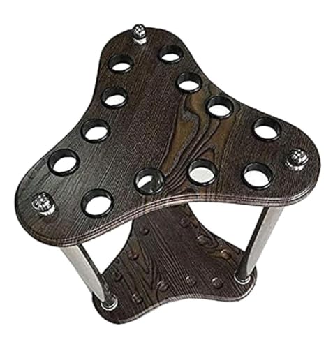 12-Hole Wooden Pool Cue Rack A18336