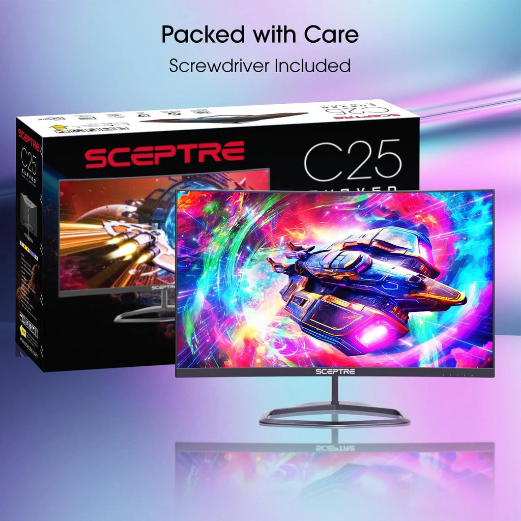 Curved 24.5-inch Gaming Monitor 240Hz 1080p 1ms DisplayPort HDMI Machine Black R11088