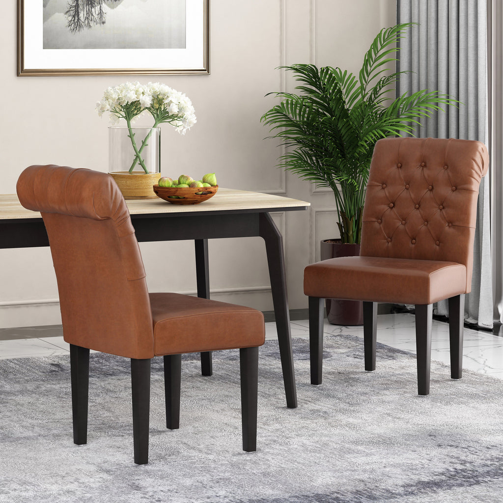 Faux Leather Dining Chairs Set of 2 G899610